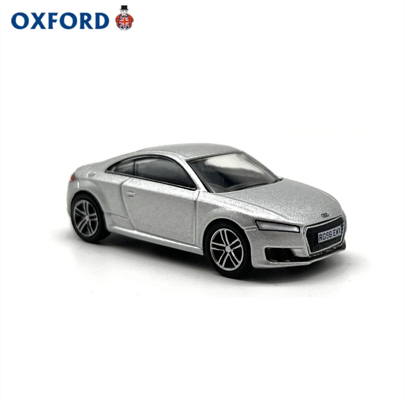 Diecast OXFORD Escala 1:76 Audi TTCoupe Glaciar Branco Carro Esportivo Liga Modelo de Carro Brinquedo Colecionável Presente Lembrança Display Ornamento