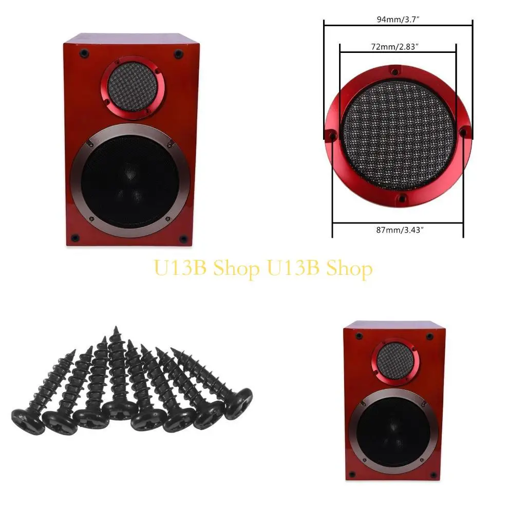 U13B Car Speaker Grille Subwoofer 3 inch Grille Speaker for Protection Mask Loudspeaker Protective Mesh Cover Accessori