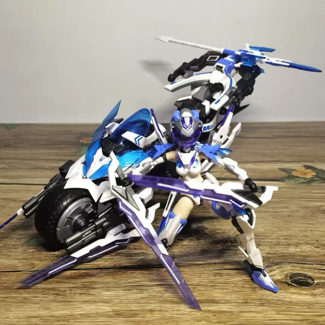 

Action Figure Ms General Mecha Girl Mg-05 Ma Chao Qiang Liang Assembleable Plastic Model Kit Motorcycle For Collectible Display