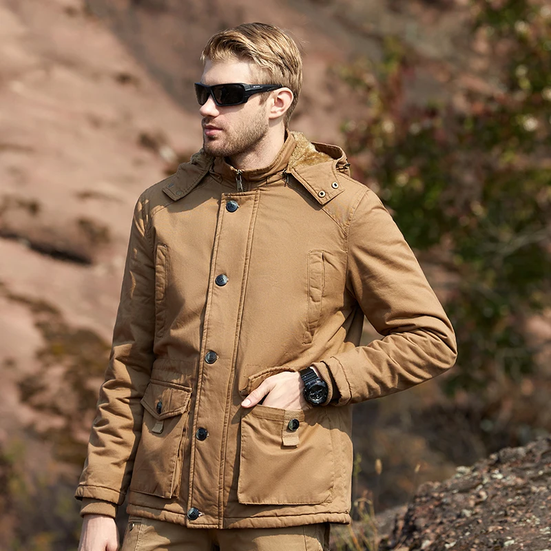 Chaqueta de algodón con capucha para hombre, abrigo informal a prueba de viento, ropa superior versátil, tendencia de moda, novedad, Otoño e Invierno