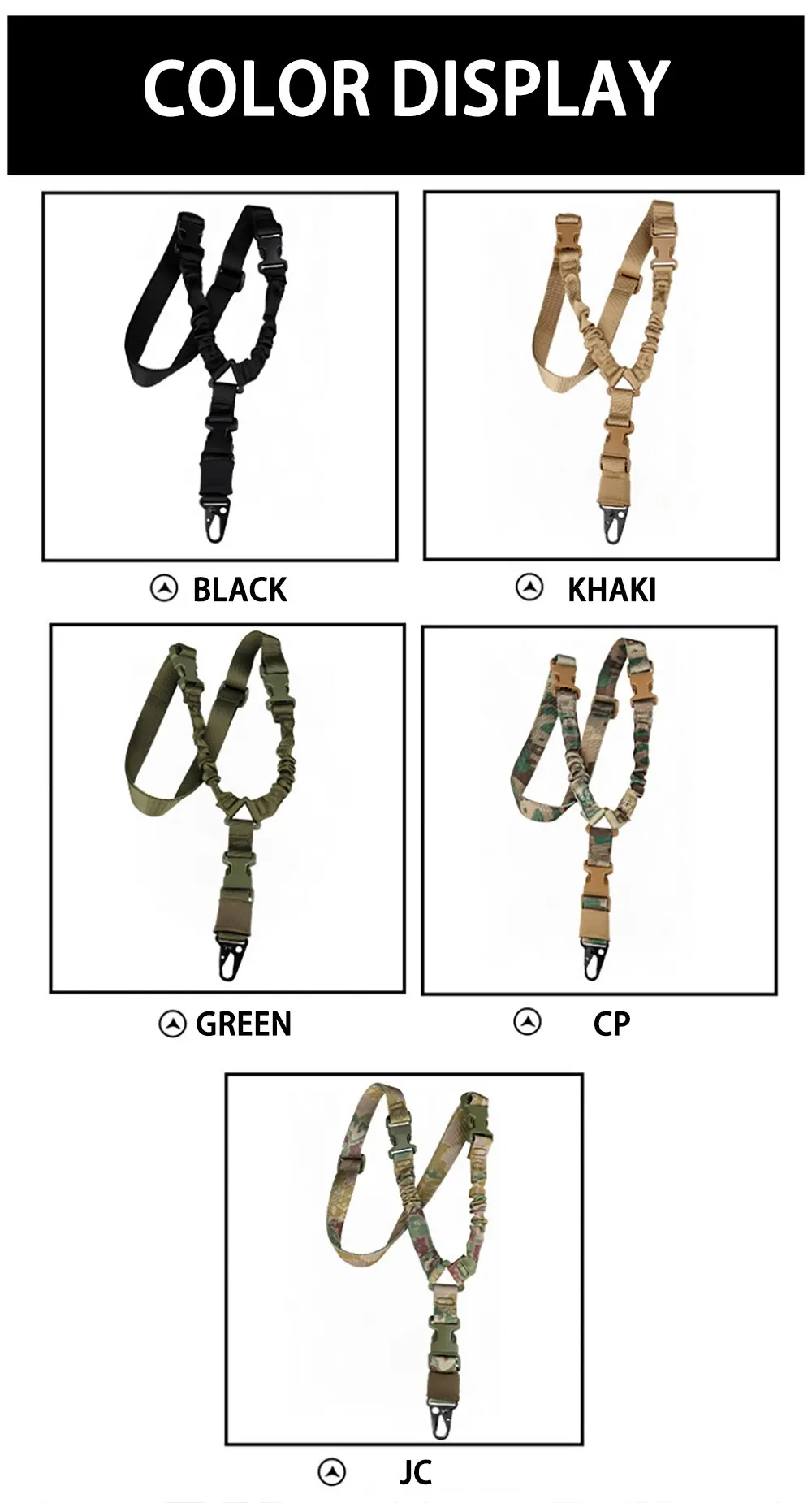 1pc Outdoor Single Point Taktische Harness CS Taktische Pistole Seil Diagonal Sicherheit Seil Taktische Camouflage Gürtel Für Männer und Frauen – Detail 6