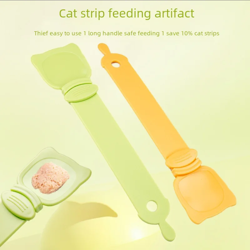 Cross-border new cat strip feeder squeeze spoon cat strip spoon snack cat feeding spoon pet supplies hot sale Dog feeders Cats