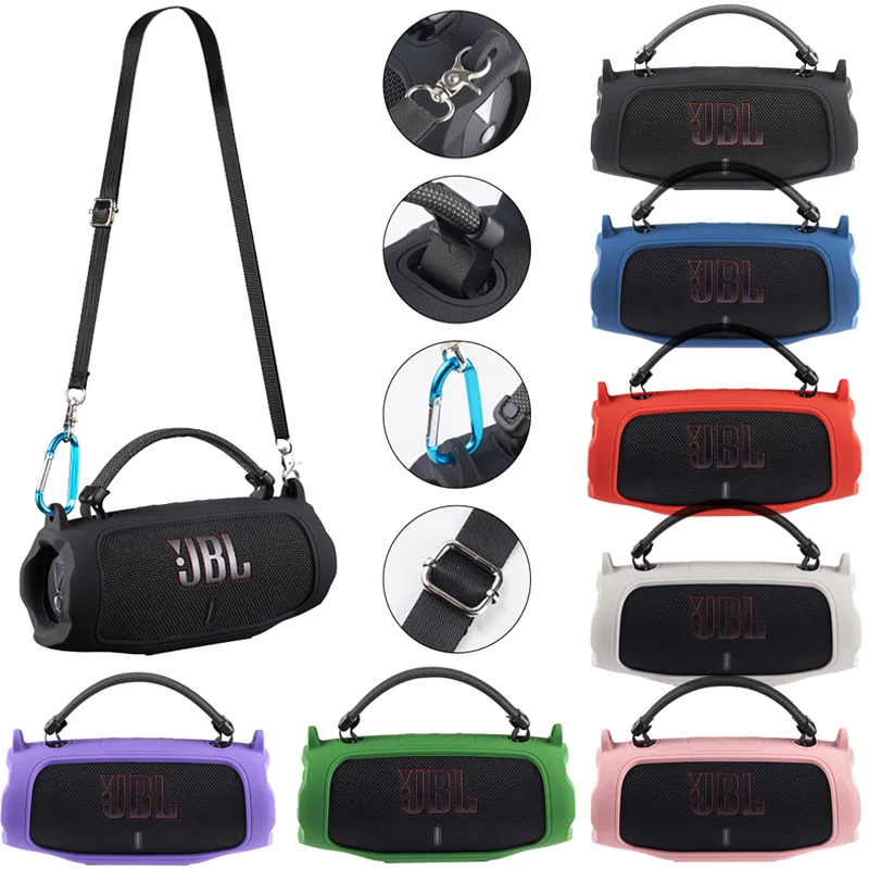 

ZOPRORE Soft Silicone Case for JBL Charge 6 Bluetooth Speaker, Protective Sleeve Cover with Shoulder Strap for JBL Charge6 Case