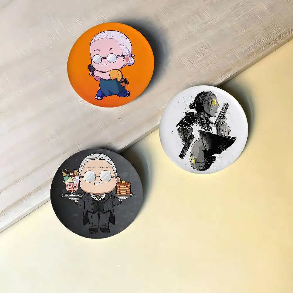 Sakamrtos-days Badges Peripheral Lapel Pins Tinplate Round Brooch For Shoulder Bag Accessories Souvenir Gifts