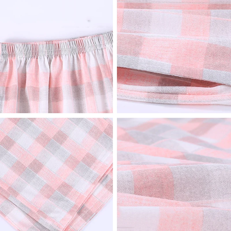 กางเกงนอนผู้หญิงฤดูร้อน Baggy Soft Home สีต่างๆ All-Match Ulzzang Soft Breathable ความยาวเต็ม Chic Pantalones De Mujer