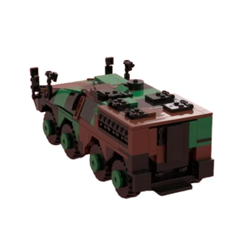 Zestaw klocków konstrukcyjnych MOC-651pcs Tank DIY, małe elementy, model do składania, zabawka-puzzle, prezent, ozdoba.