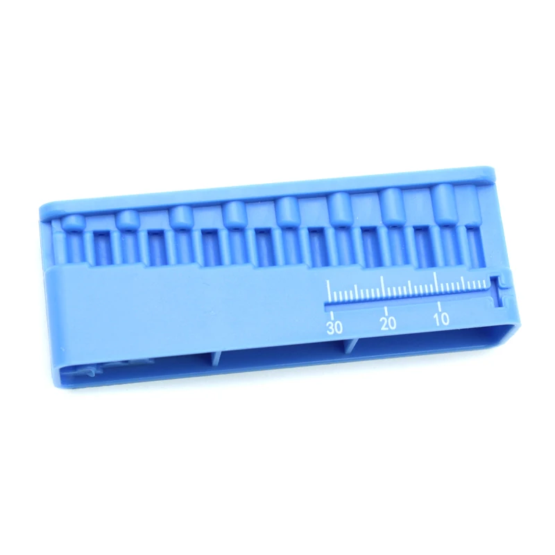 Blue Plastic Dental Endo Measuring Block Autoclavable Endodontic Block Files Dentist Instrument Ruler Oral Tool Dental supplies