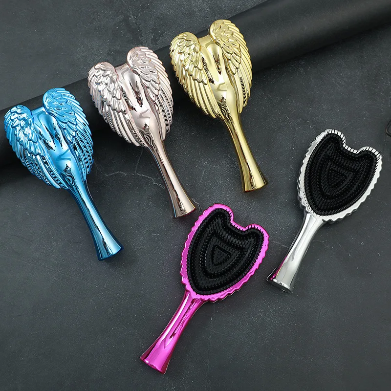 Angel Wings Hair Brush Fashion Portable Detangling Stylish Exquisite Beauty Hair Comb For Daily Travel Home Use For Adult Women