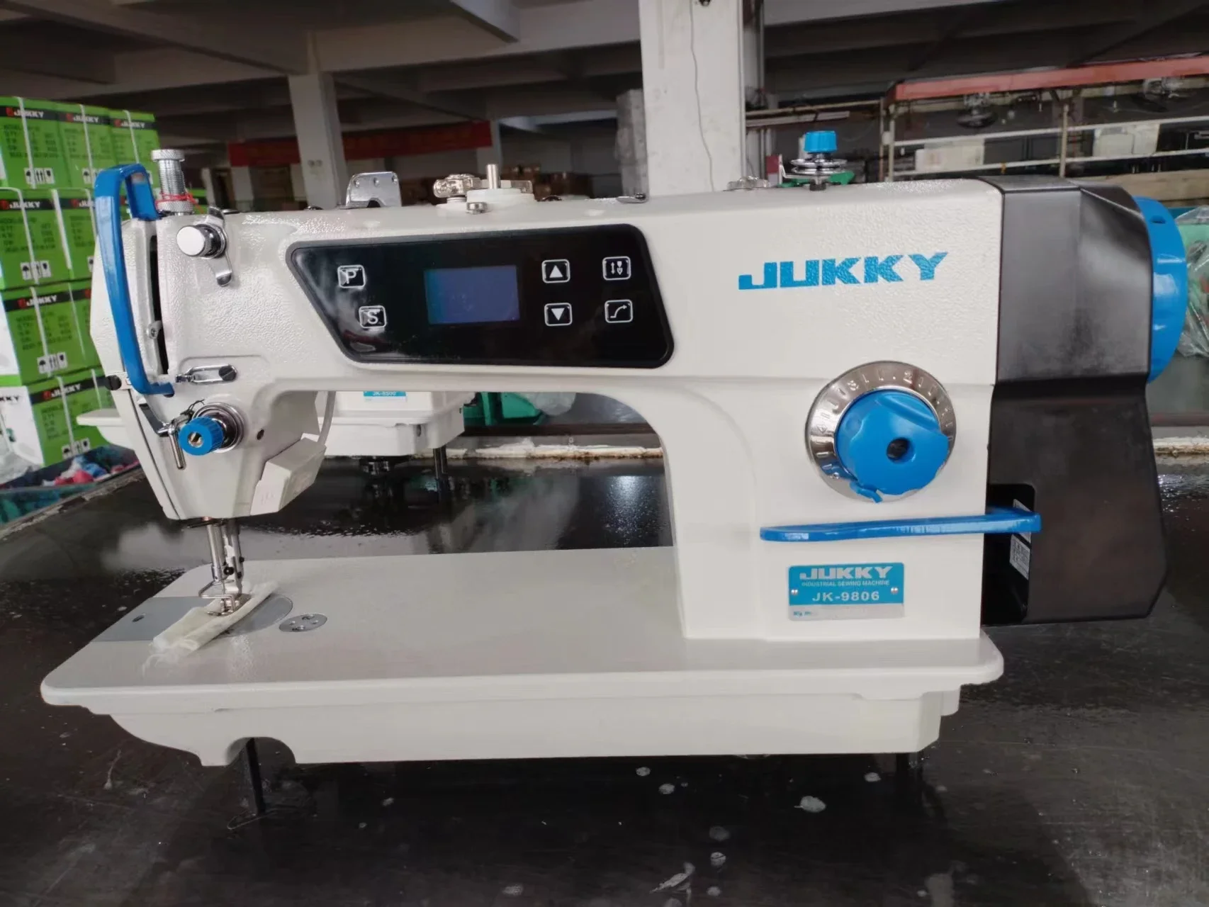 JUKKY9806 Blue High-speed Direct Drive Lockstitcch Sewing Machine High quality industrial sewing machine Carton Computer