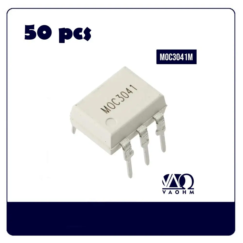 50PCS MOC3041M MOC3042M MOC3043M MOC3041SM MOC3042SM MOC3043SM DIP-6 SMT-6 400V Zero-Cross Triac Driver Output Optocoupler