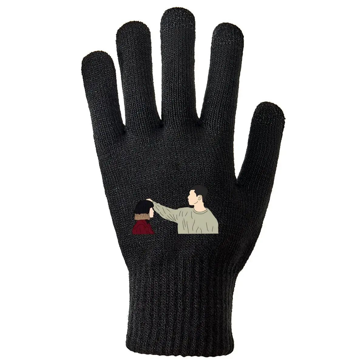 

Сенсорная иллюстрация лица, комфорт еще одна, зимние спортивные перчатки на открытом воздухе, теплые противоскользящие перчатки для катания на лыжах