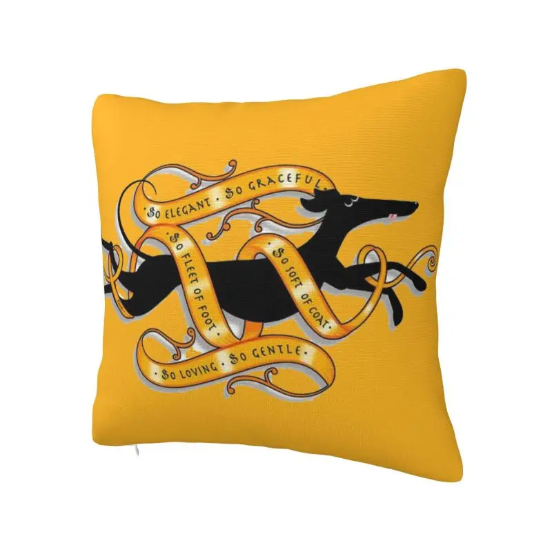 Custom Nordic Style Greyhound Whippet Dog Throw Pillow Cover Home Decorative Square Cushion Cover Pillowcover for Living Room
