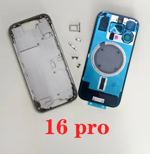 Bilashmart BackShell OEM Housing Iphone 16 Pro Cover Battery Door Rear Chassis Middl Frame with Back Glass iPhone 16 Pro
