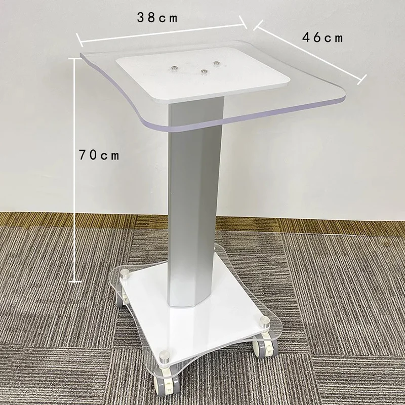 Acrylic Serving Cart Rotating Trolley Dental Salon Professional Hairdressing Furniture Beauty Medical Tool Organizer Bar Decor