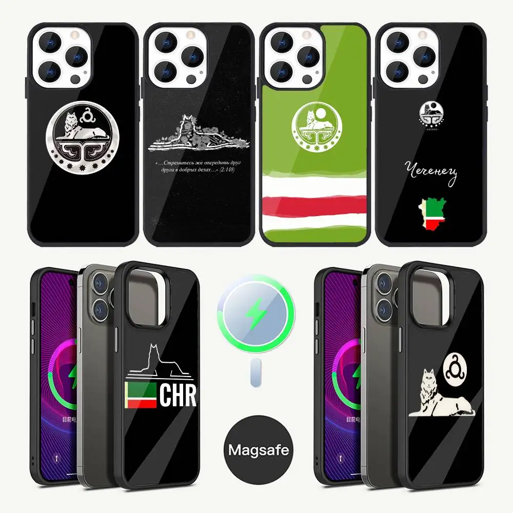 

Chechen National Flag Phone Case For iPhone 17,16,15,14,13,12,11,Plus,Pro,Max Mini Magsafe Magnetic Wireless Charging