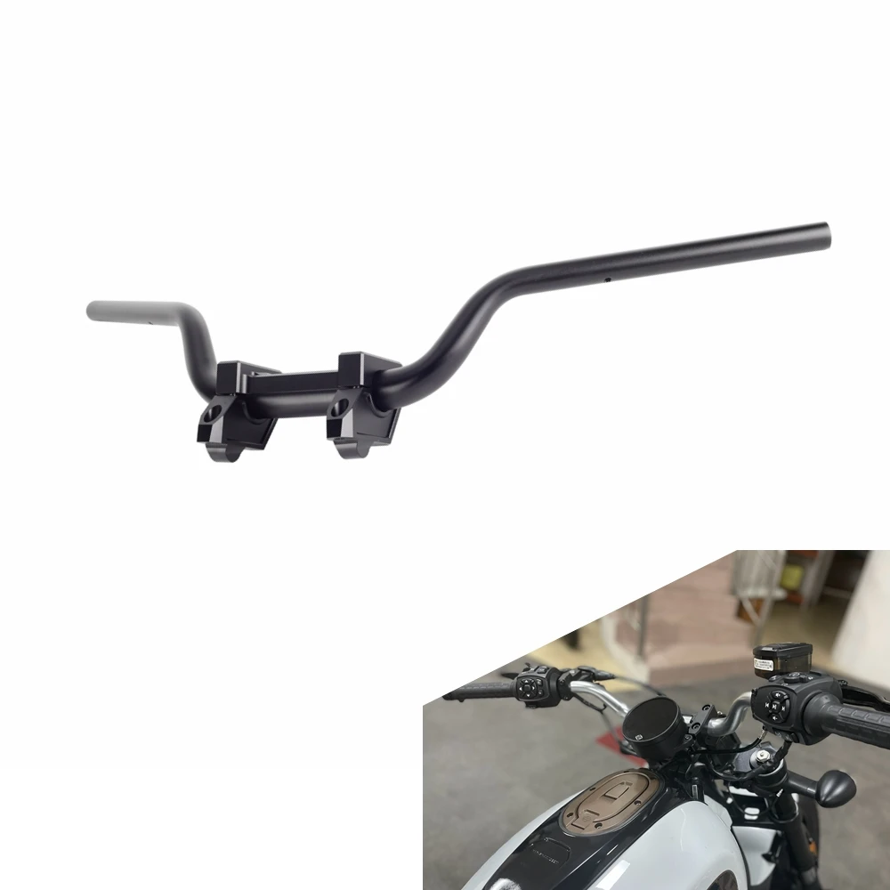 

Motorcycle 1-1/4" Tapered Handlebar with Pull Back Risers Clamp Cover Kit for Harley Sportster S 1250 RH1250S 2021-2023