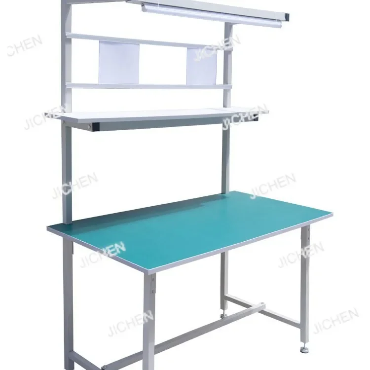 HUNAN Electric Workbench With Lamp Mobile Phone Repair Bench Workshop Assembly Line Home