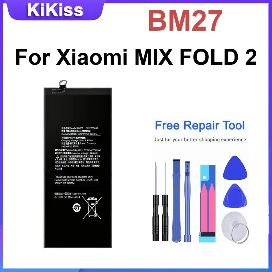 Mobile Phone Battery BM27 For Xiaomi MIX FOLD 2 Replacement Batteries