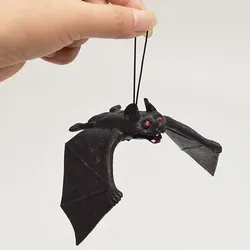 Large TPR Soft Bat Figures Anime Model Toy Tree Pendant Home/Bar/Hotel Decoration Halloween Novelty Trick Gadgets