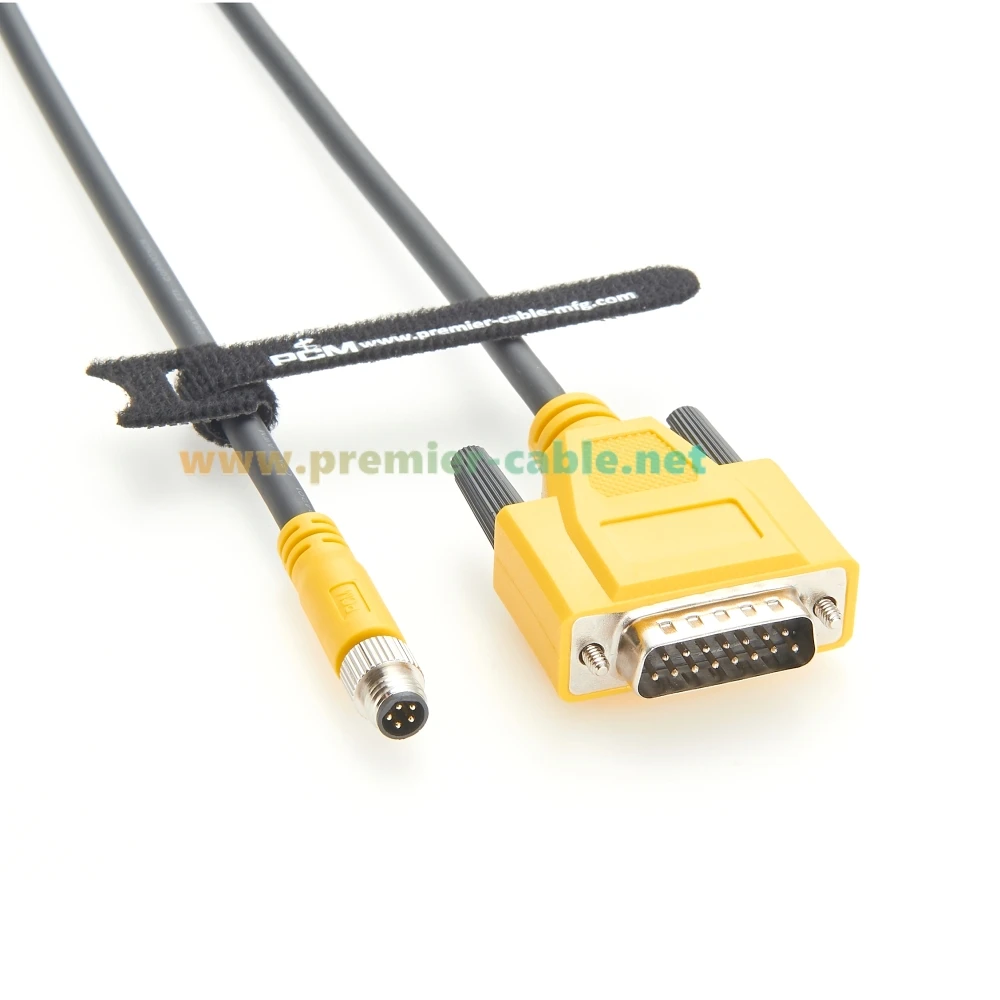 CCB-M8DSIO-02 CCB-M8DSIO-05 Compatível com sistema de micro visão intra-vista Cognex M8 para DB15 CIO-MICRO Módulo de E/S Cabo de alta flexibilidade