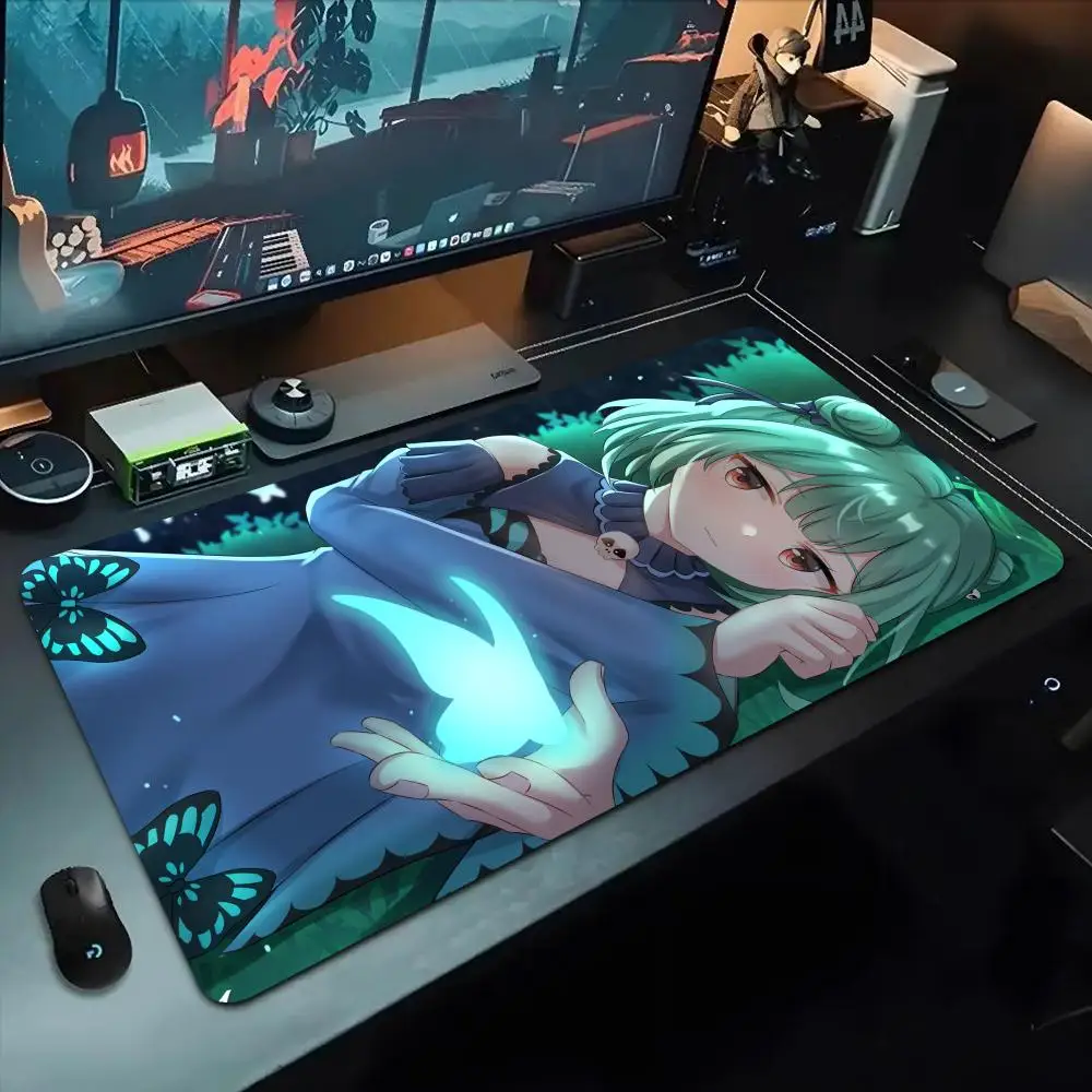 

hololive Uruha rusha Mouse Pad 500X1000 mm Large Gaming Mousepad Gamer XL Rubber Otaku Keyboard Pad Laptop Desk Mat
