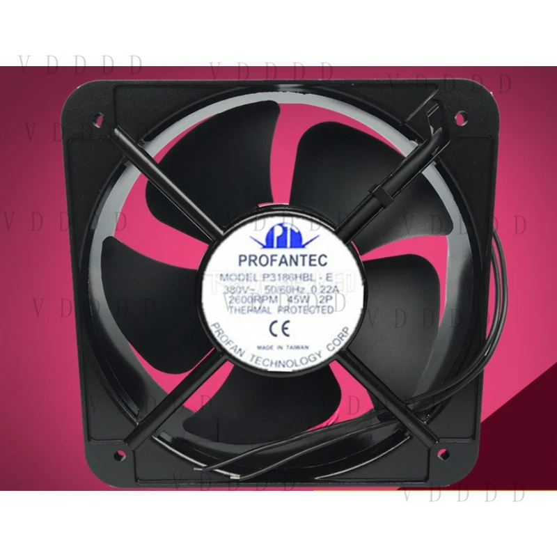 

LL for 1PCS PROFANTEC P3186HBL-E AC380V 0.22A 18CM Aluminium Frame Cooling Fan