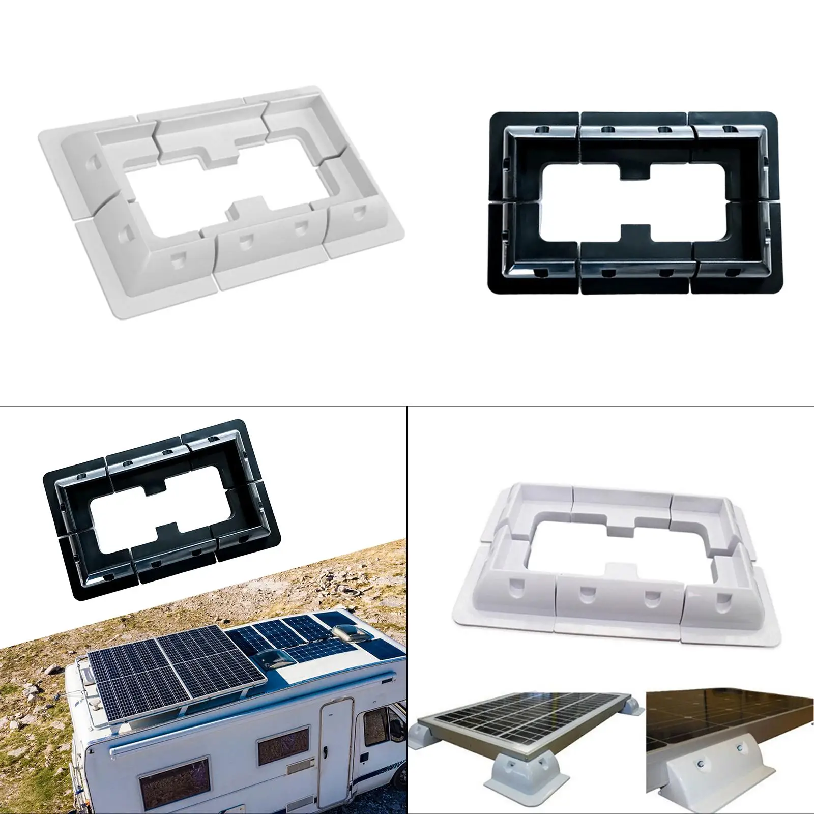 

Solar Panel Mounting Brackets Easy Installation Multifunctional High Performance for Rooftops,Vehicles Yachts Camping Van
