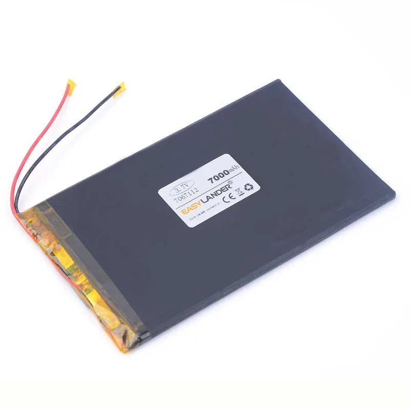 

3.7V 7000mAH 7067112 7067113 Polymer lithium ion battery Li-ion battery for POWER BANK tablet pc ainol ampe DVD Bluetooth audio