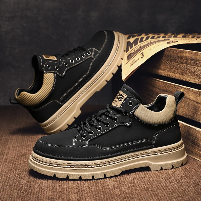 

Sports and leisure shoes, men's shoes, marathon oversized air cushioned shoes, fly woven all season rubber, wear-resistant, anti