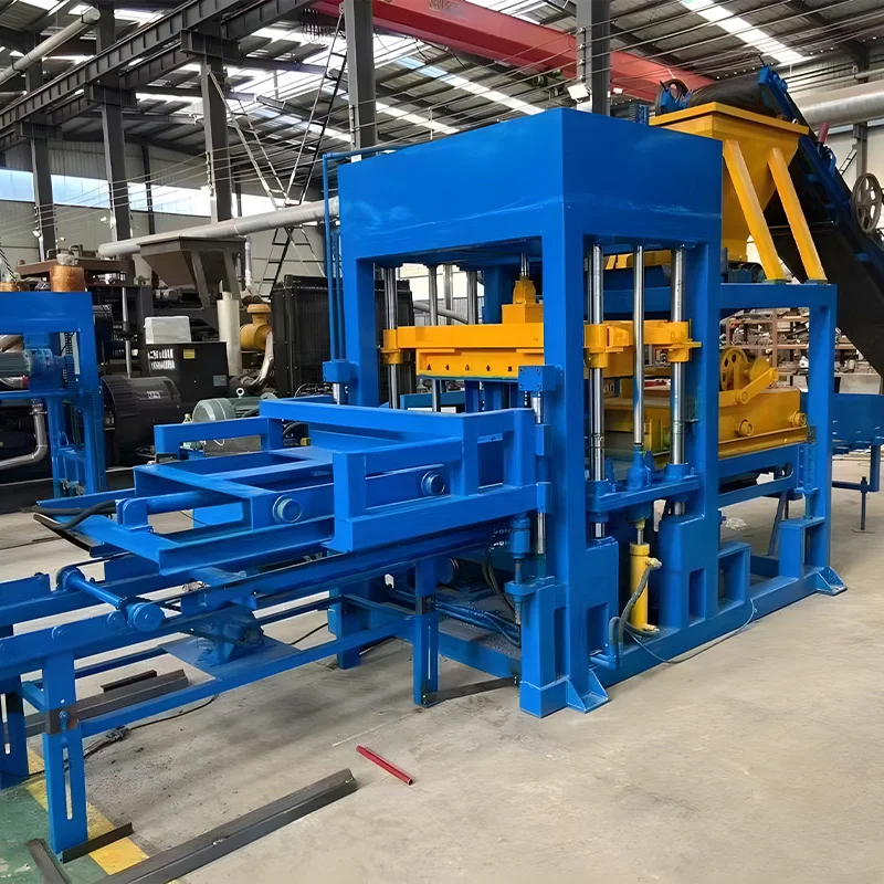 Fully Automatic Brick Making Machine, Programmable and Controlled, Used To Manufacture Paving Bricks and Landscape Bricks.