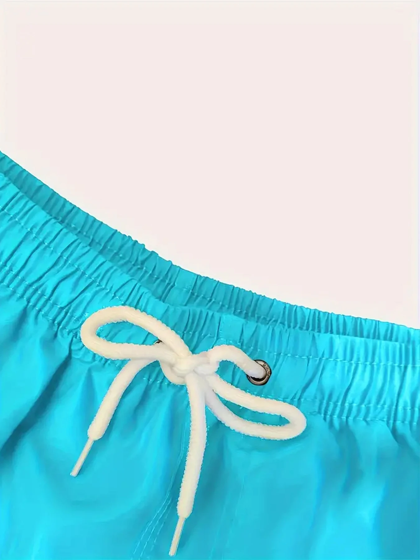 Pantaloncini da spiaggia da uomo ad asciugatura rapida Pantaloncini da surf sportivi con tasca con coulisse e design alla moda con stampa POMA