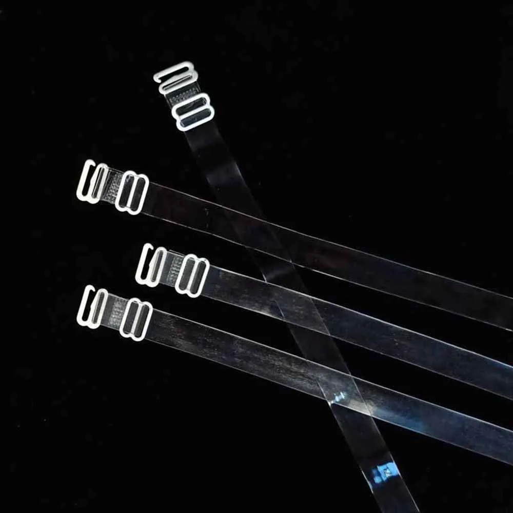 حار بيع جديد متجر جاهز حزام الكتف قابل للتعديل ملابس حريمي 1.2 سنتيمتر اكسسوارات الصدرية شفافة كهرباء