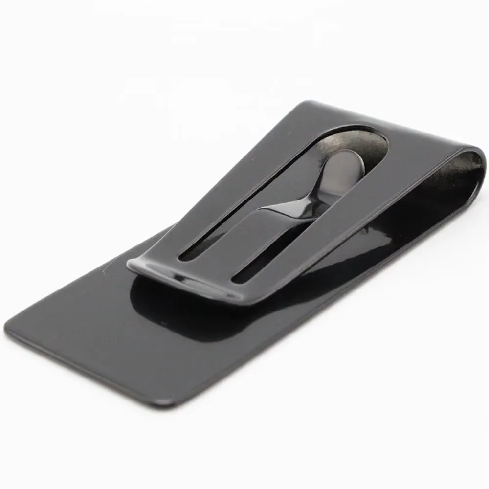 Front Pocket Wallet Money Clip Slim Profile Magnet Free Cash Holder Metal Single Piece Construction Card Holder Everyday Use