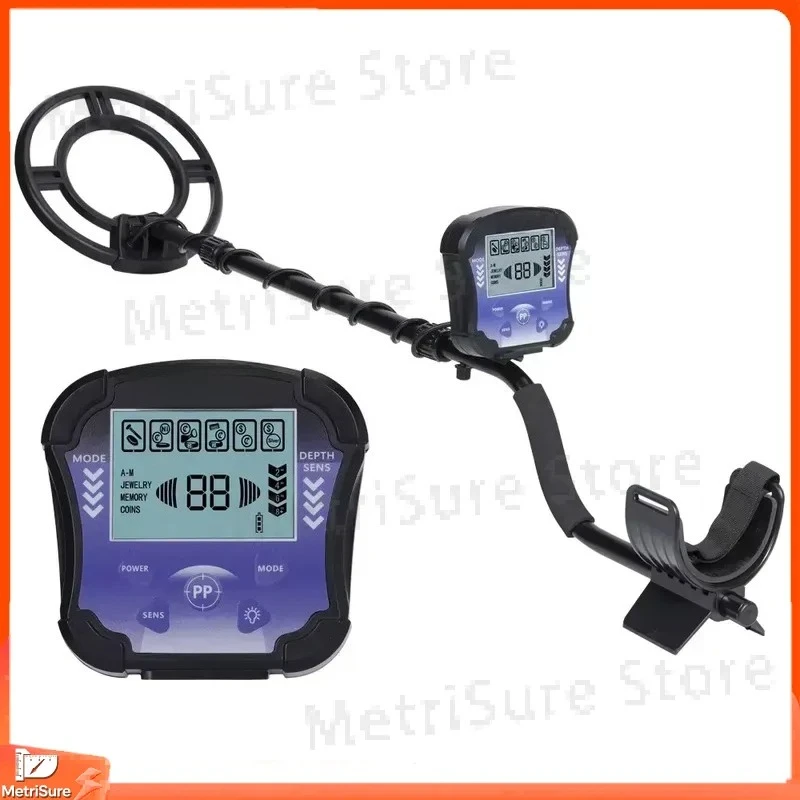 MD8010 Underground Metal Detector 10 Inch Waterproof with Backlight Detection Tape for Treasure Hunting Gold Prospecting