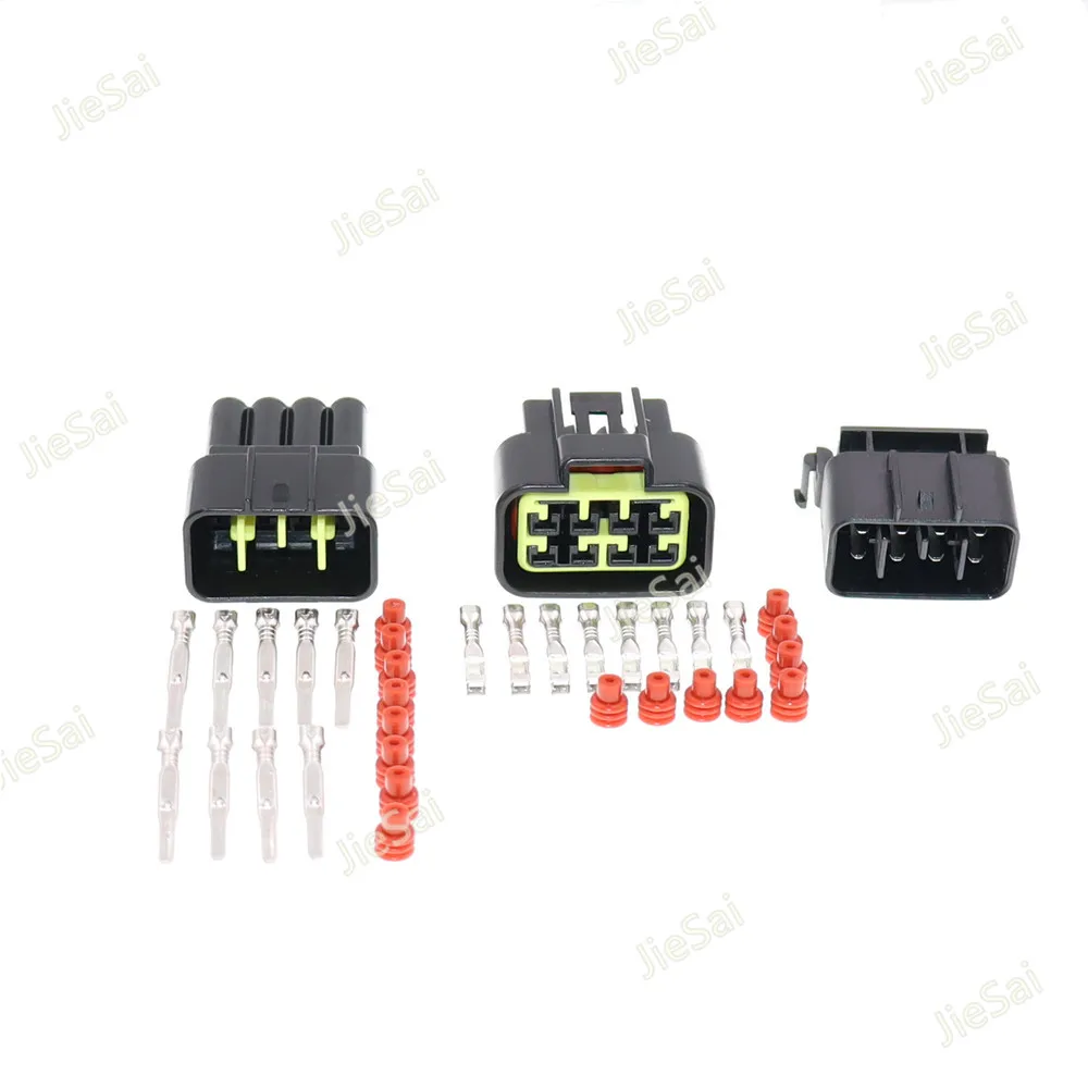 FW-C-8M-B FW-C-8F-B black Furukawa 8 Pin way 2.3mm male female waterproof auto connector adapter with terminal