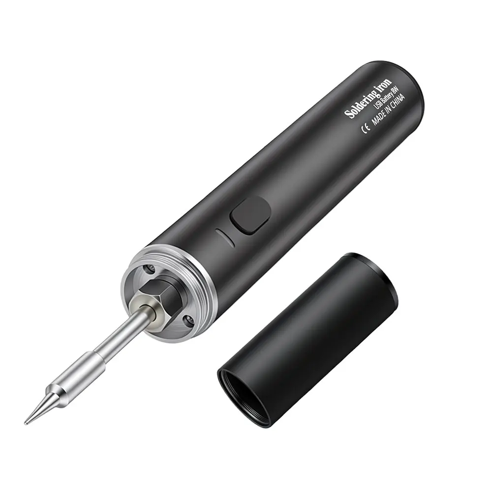 

USB-перезаряжаемый мини-паяльник с регулируемой температурой и аксессуарами, идеально подходит для DIY-проектов и ремонта