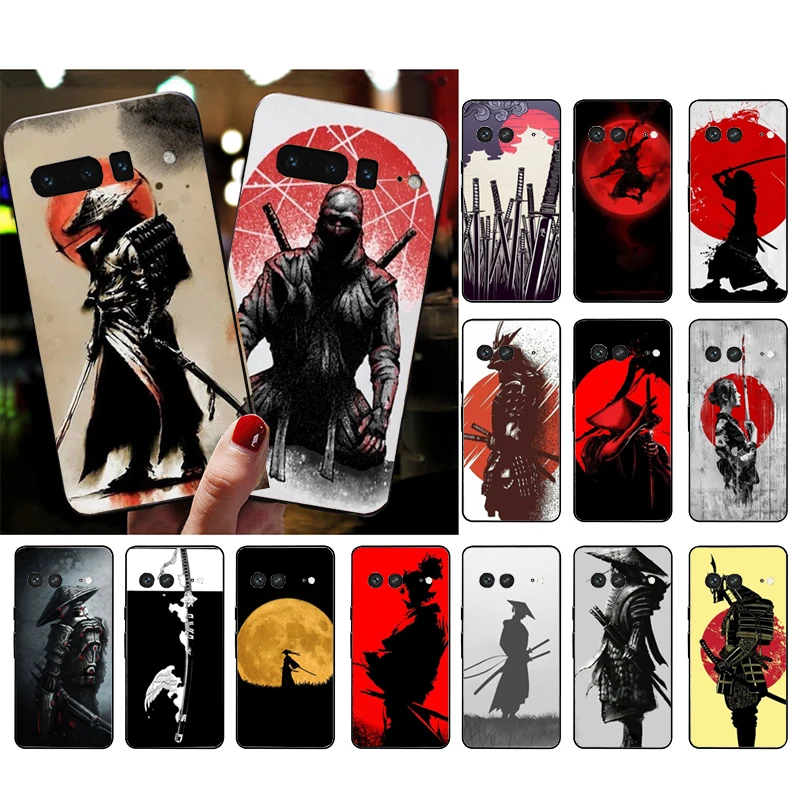 Funda de teléfono para Google Pixel 10 9 Pro XL 9A 8 7 6 Pro Pixel 8A 7A 6A Pixel 8 7 6 5 Japón el samurai Ninja