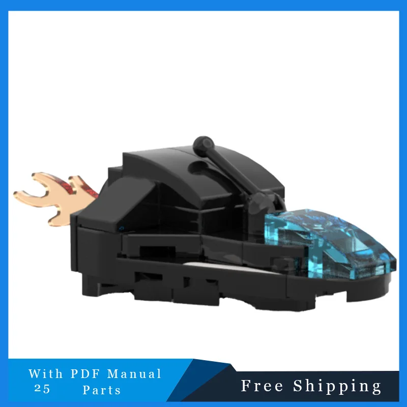 

25 PCS Mini Cool Black Spaceship Technical Bricks Building Blocks Model DIY Toy Kits For Adult to Display Assembly Festival Gift