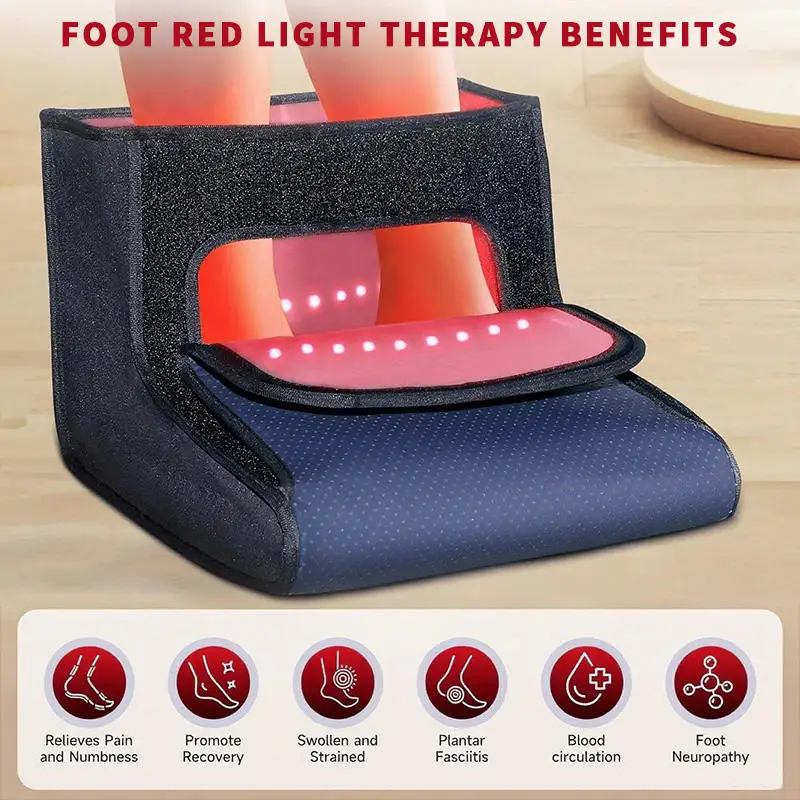 Red Light Therapy for Feet,3-in-1 Chips LEDs with Timer, Infrared Foot Therapy Device for Ankle Heel Plantar Joint Muscle Relief