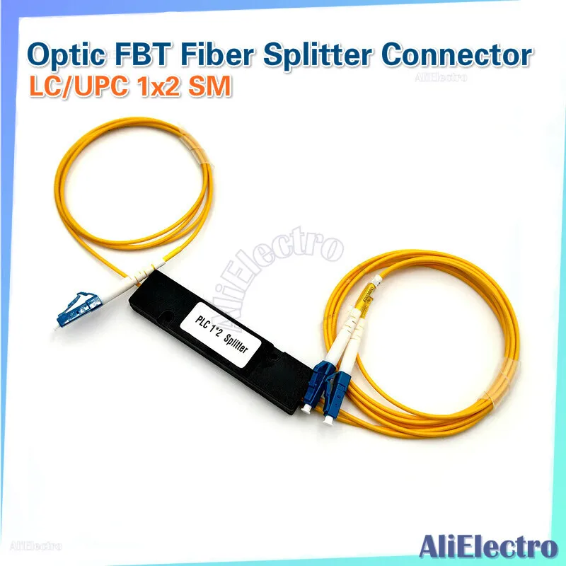 

Optic FBT Fiber Splitter LC/UPC Connector 1x2 SM 1310/1550nm Fused Biconical Taper Fiber splitter