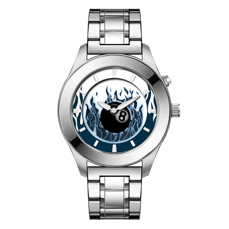 Retro Millennium Watch with Dynamic Flame Dial Unique Creative Quartz Wristwatch with Stainless Steel Strap Square Case 2026 Pre