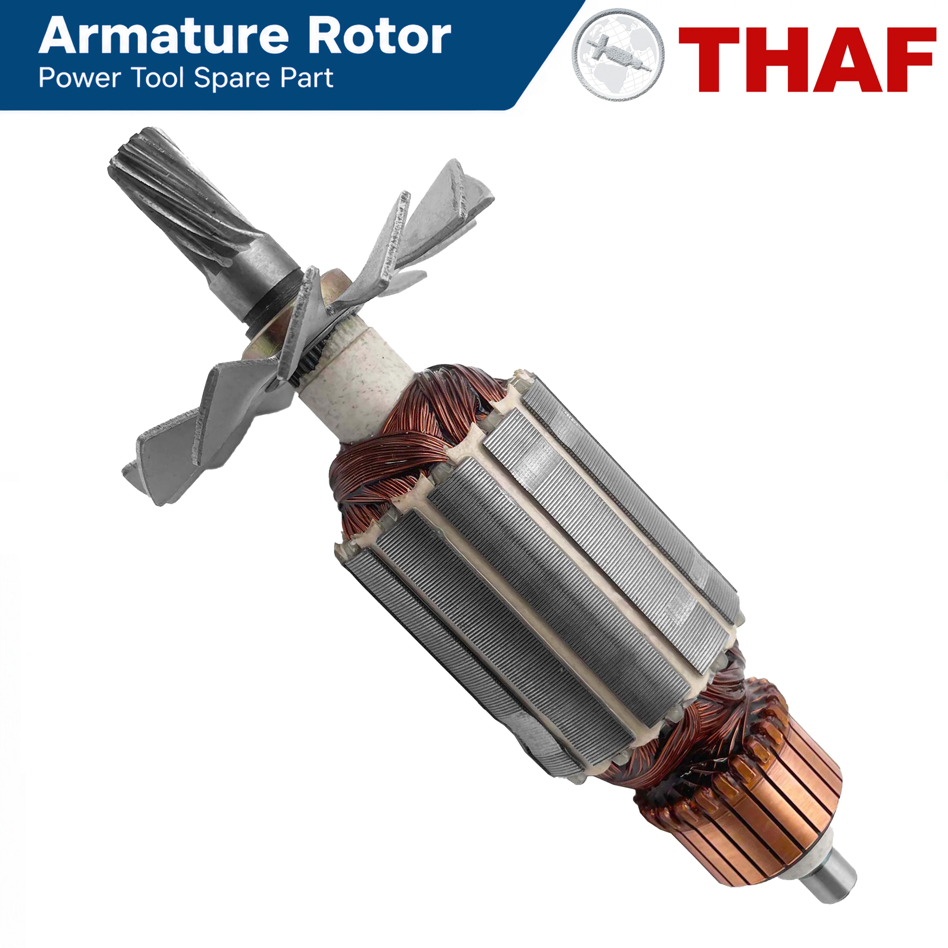 THAF 9218SB Induit Rotor pour MAKITA Ponceuse Polisseuse Pièces de rechange Polisseuse