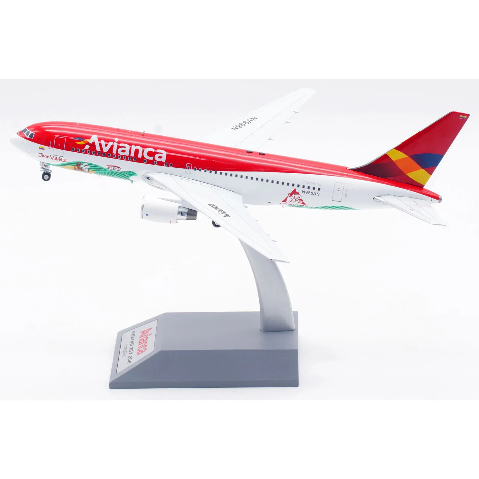 IF762AV1123SP Alloy Collectible Plane Gift INFLIGHT 1:200 Avianca Airlines Boeing B767-200 Diecast Aircraft JET Model N988AN