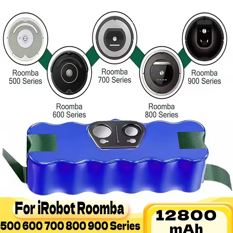 

For iRobot Roomba Rechargeable Battery 14.4V 12800mAh 500 550 560 600 650 698 700 780 800 876 900 Series Vacuum Cleaner Battery