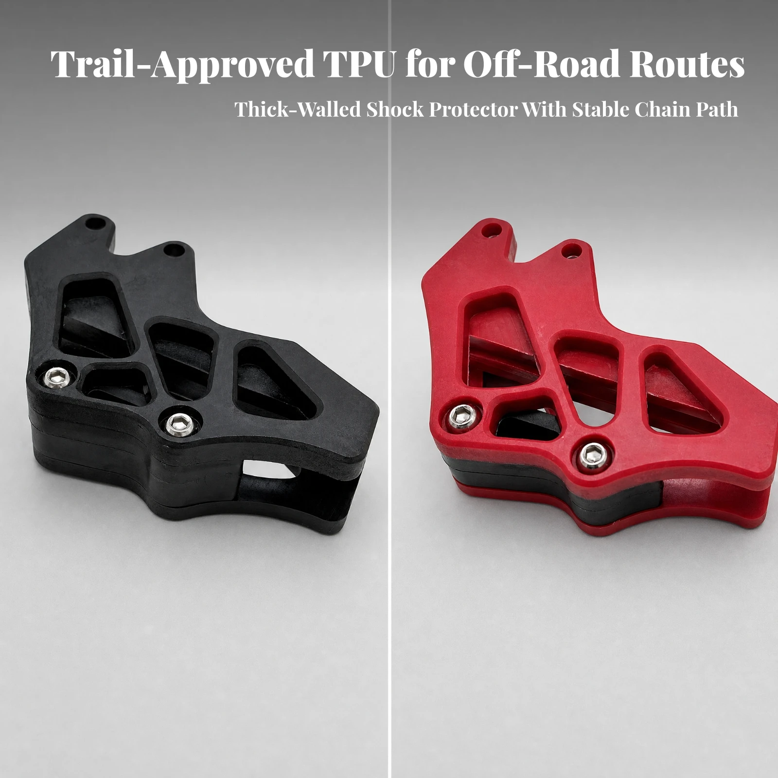 TPU Trail Motorcycle Chain Guide Molded Honda-Compatible CRF Chain Guide Aftermarket Practical for Trail Riders, Motocross