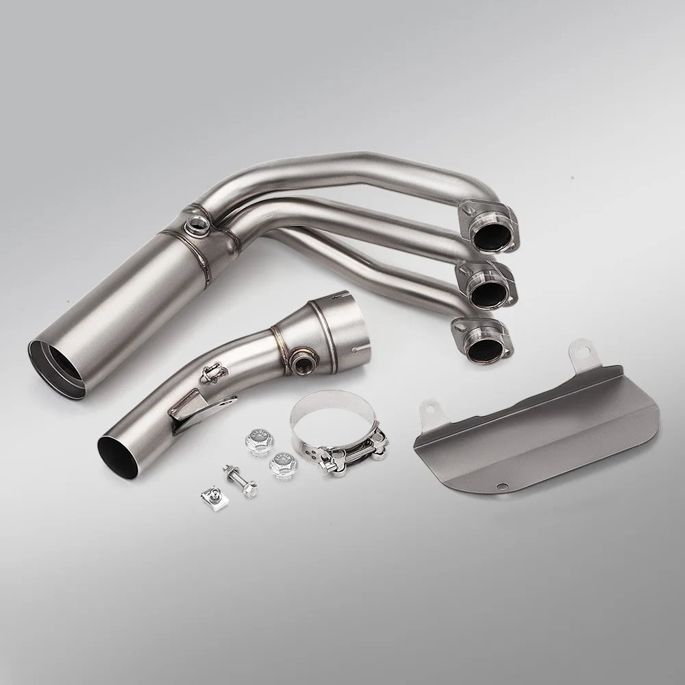 Dual Oxygen Sensor Front Header Tail Pipe Slip On High Flow Exhaust Pipe Mod Accessories For CF675SR-R NK675 Series Racing Motor