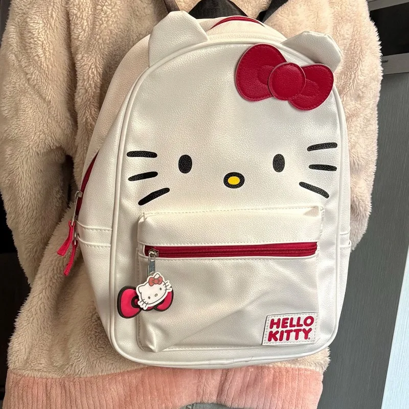 

Xiuya Hello Kitty Womens Backpack Cute Japanese Style Cartoon Fashion Casual Backpacks Pu Leather Large Capacity Female New Bag