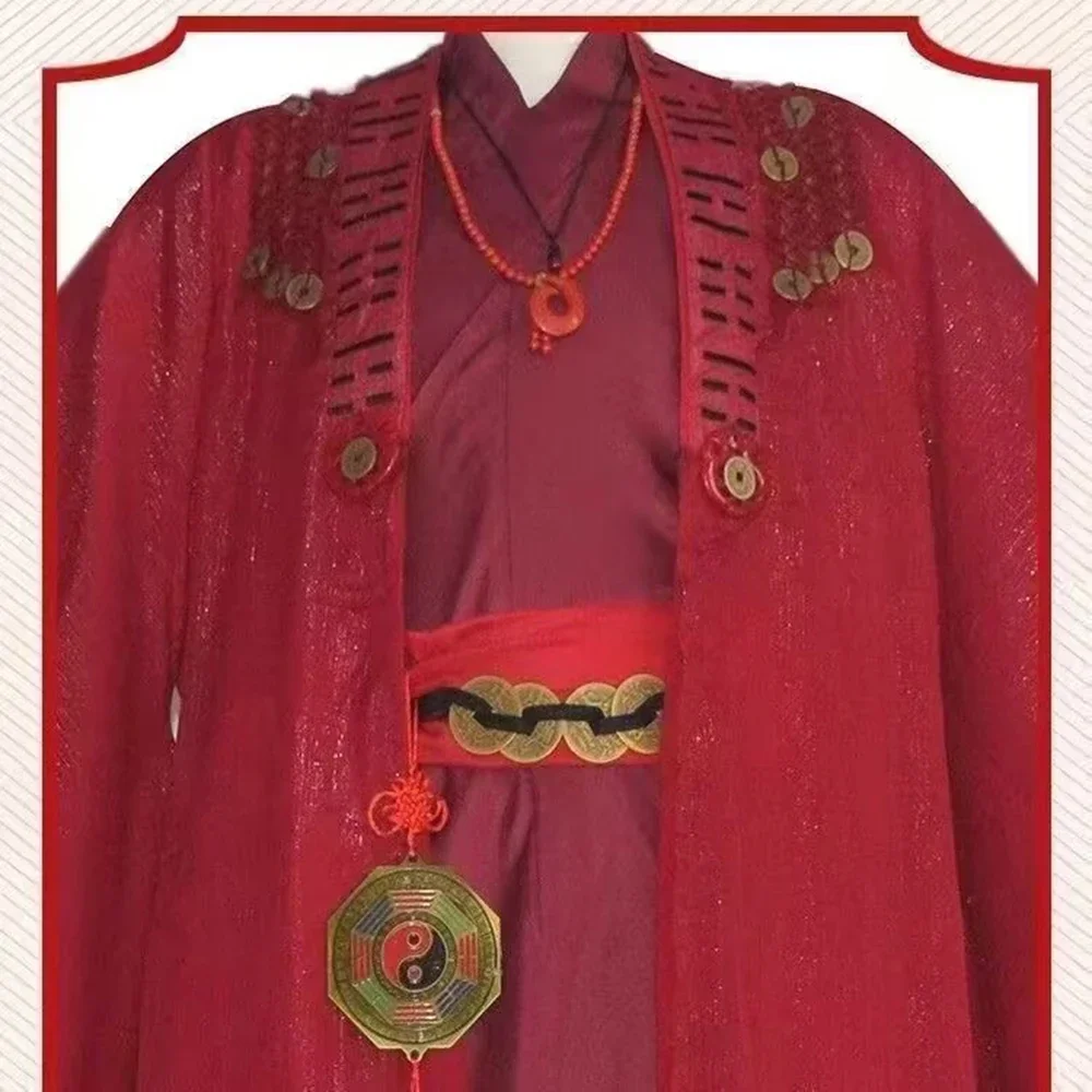 أنيمي داو مذنب الخالد لي Huowang تأثيري حلي الكبار بطانة معطف فستان أطفال مع سروال داخلي الزي القديم الملابس حفلة الهالوين الزي