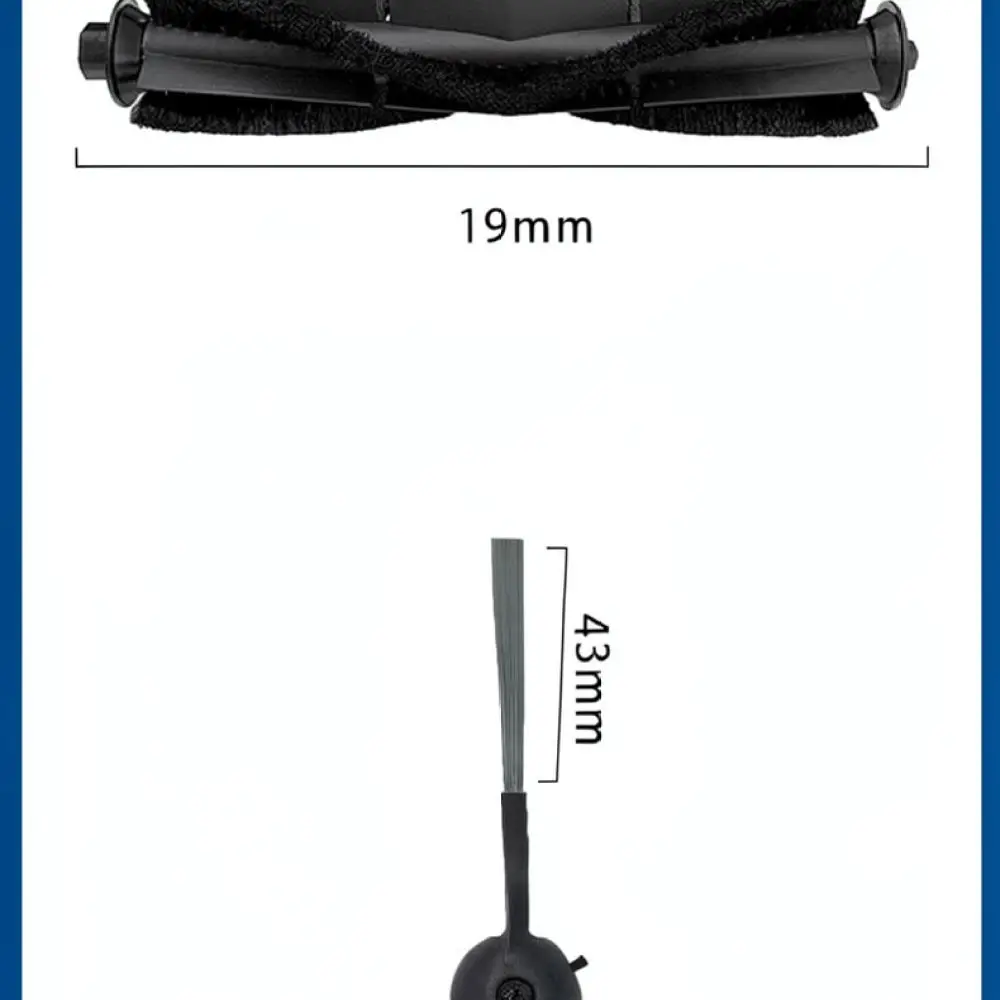 For Neabot NoMo N2 Robot Vacuum Accessories Set Main Roller Brush Side Brushes Filter Mop Cloths Dust Collection Bag Tool