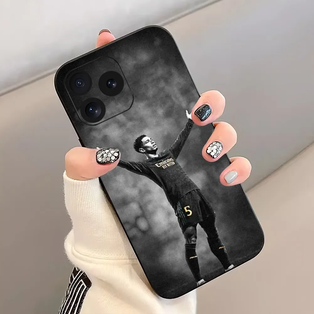 Soccer No 5 Judes B-Bellinghams Football No5 Phone Case For iPhone 8 11 12 13 Pro 14 15 Mini X XR XS max Plus Shell